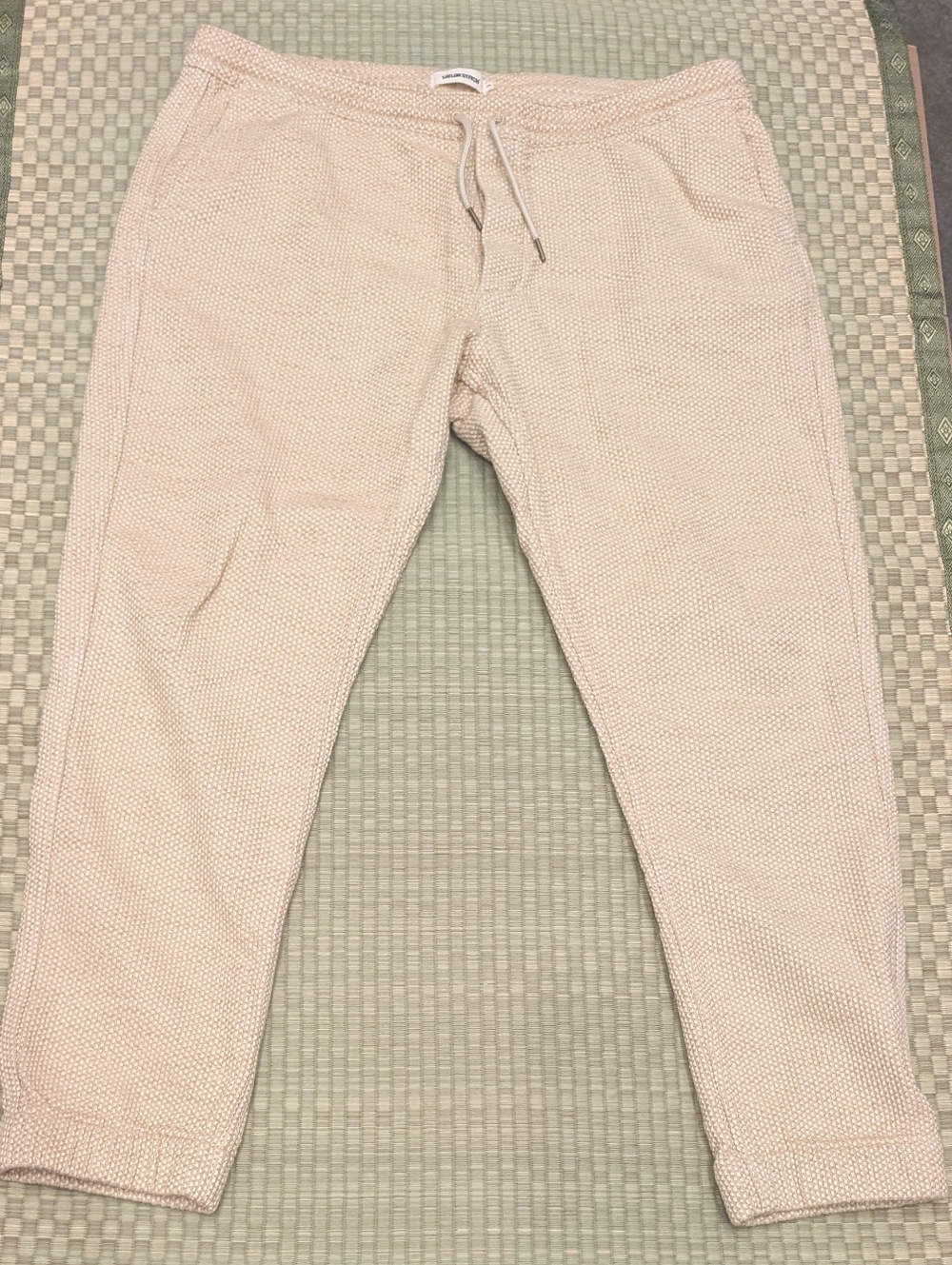Taylor Stitch Apres Pants in Natural Sashiko Men's Size XXL